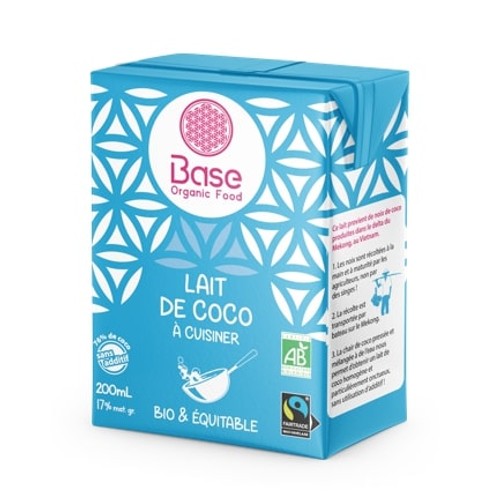 Base Organic Food Lait de Coco 200ml