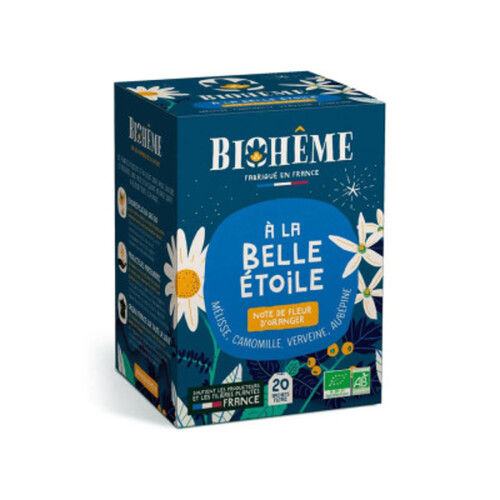 Biohême Infusion à la Belle Etoile Note de Fleur d'Oranger *10 Sachets 240g