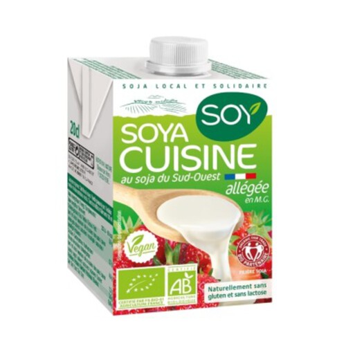 Soy Soya cuisine allégée 5%mg 20Cl Bio