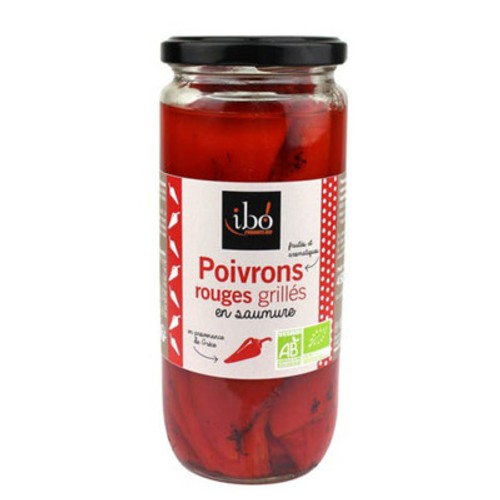 Ibo Poivrons Rouges Grillés en Saumure 450g