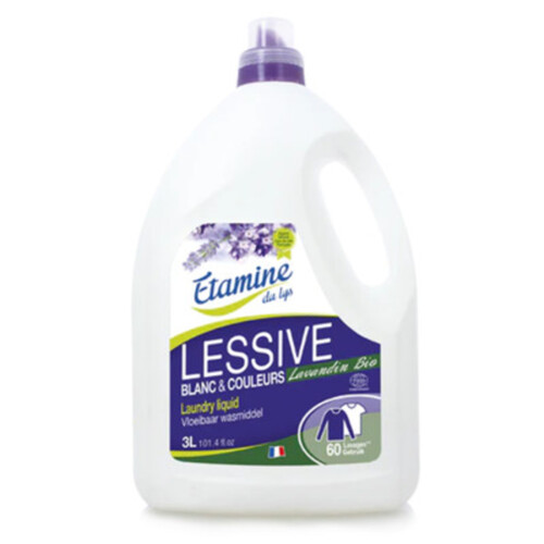 Etamine du Lys Lessive Liquide Blanc & Couleurs Lavandin Bio 3L