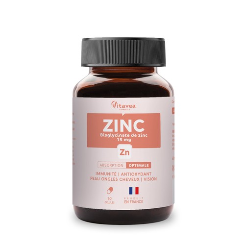 Vitavea Complément Alimentaire Zinc 15mg  x60 180g