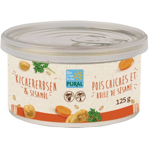 Pural Pâté végétal Pois chiche 125g