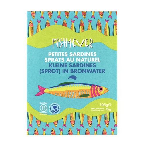 Fish4Ever Petites Sardines au Naturel 75g