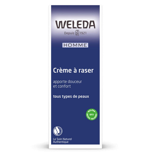 Weleda Crème À Raser Bio Peaux Sensibles 75ml