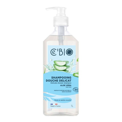 Ce'Bio Shampoing Gel Douche Aloe Vera 1L