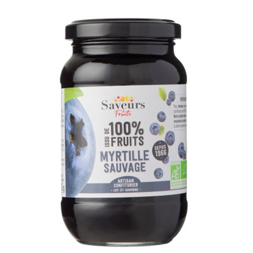 Saveurs & Fruits Confiture de Myrtille Sauvage 230g