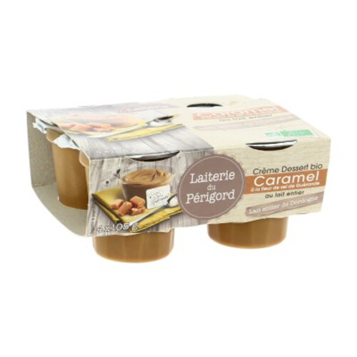 Laiterie du Perigord Crème Dessert Caramel 4X105G Bio