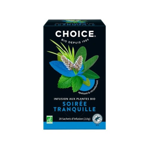 Choice Infusion aux Plantes Soirée tranquille Bio 40g