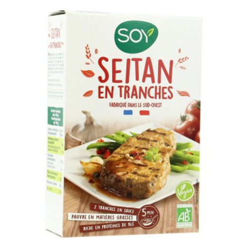 Soy Seitan En Tranches Avec Sa Sauce Bio 2X125G