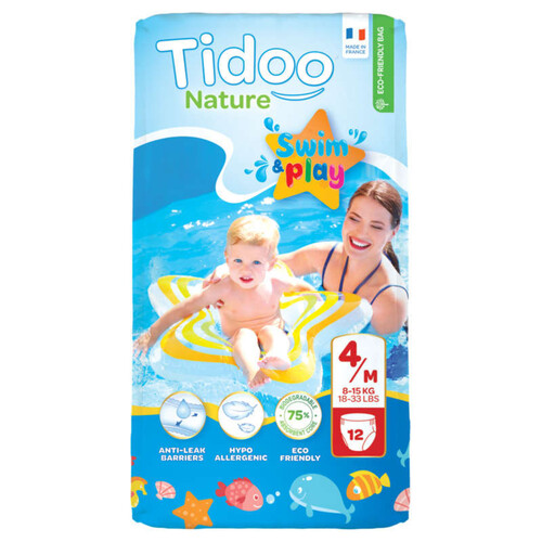 Tidoo Nature Swimplay Couches De Bain T.M/4Ans X12