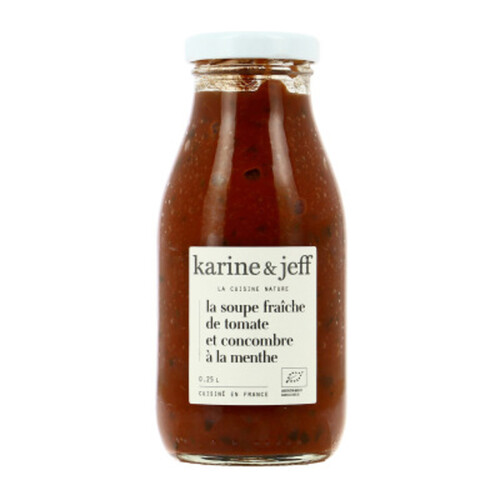 Karine & Jeff Soupe de Tomate & Concombre à La Menthe Bio 25Cl