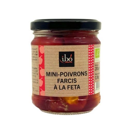 Ibo Mini-Poivrons Farcis à la Feta 200g