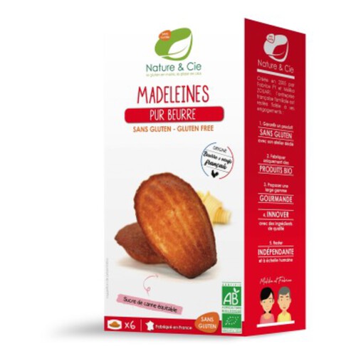 Nature Et Compagnie Madeleines Pur Beurre Sans Gluten 150G Bio