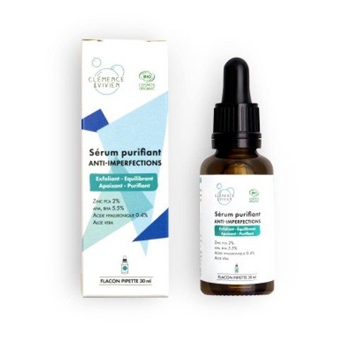 Clémence & Vivien Sérum Purifiant bio Anti-Imperfections 30ml