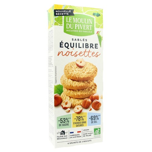 Moulin du Pivert Sablé équilibre Noisette Bio 150g
