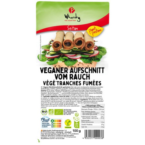Wheathy Seitan Végé Tranches Fumées Bio Vegan 100G