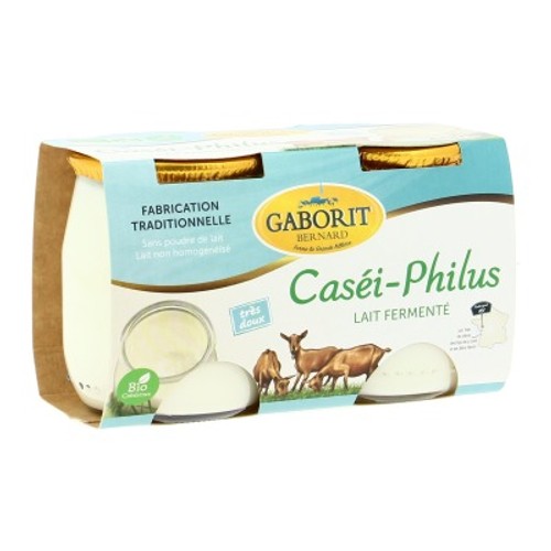 Gaborit Yaourt Caséi-Philus au Lait Fermenté Bio 2X125g