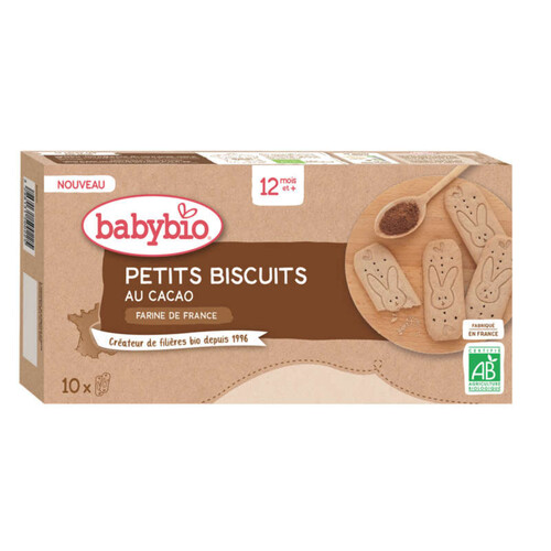 Babybio Petits Biscuits au Cacao *10 160g