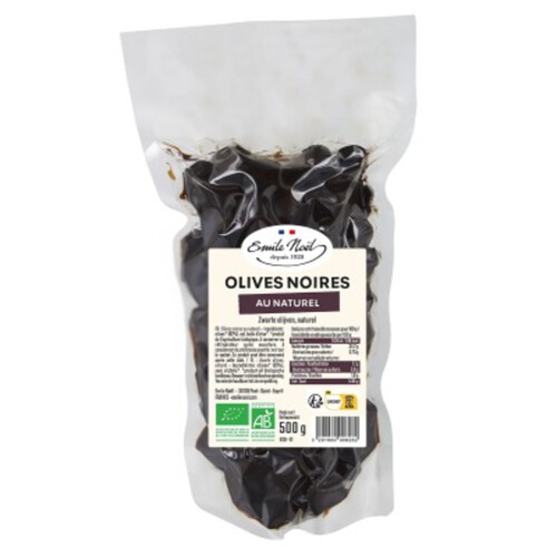 Emile Noël Olives au Naturel Bio 500g