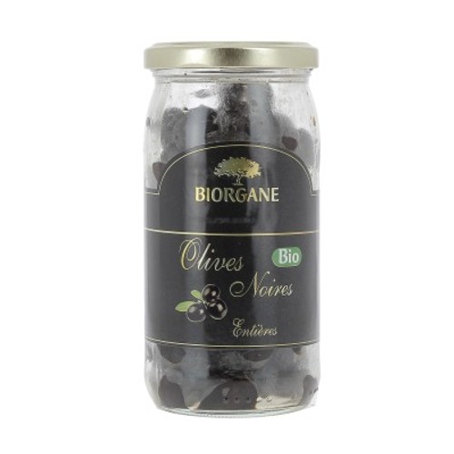Biorgane Olives Noires Entières 230g Bio