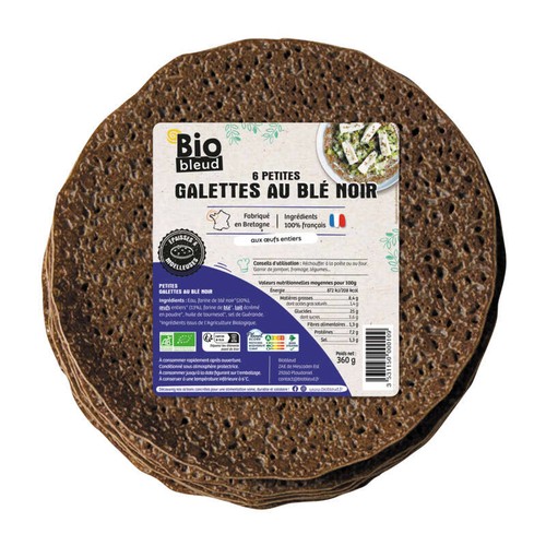 Biobleud Galettes Au Blé Noir Bio x6 360g