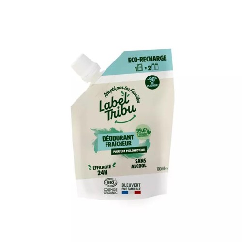 Label Tribu Recharge déodorant Fraîcheur Parfum melon d'eau 100ml