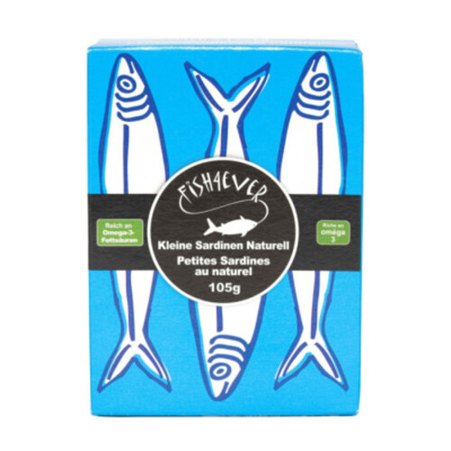 Fish4ever petites sardines au naturel 105g