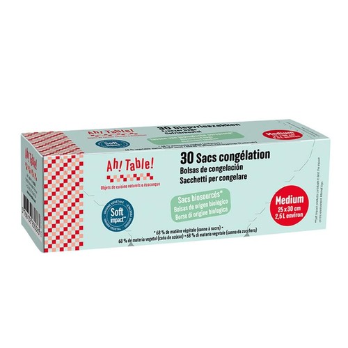 Ah table ! Sacs Congélation Taille M x30