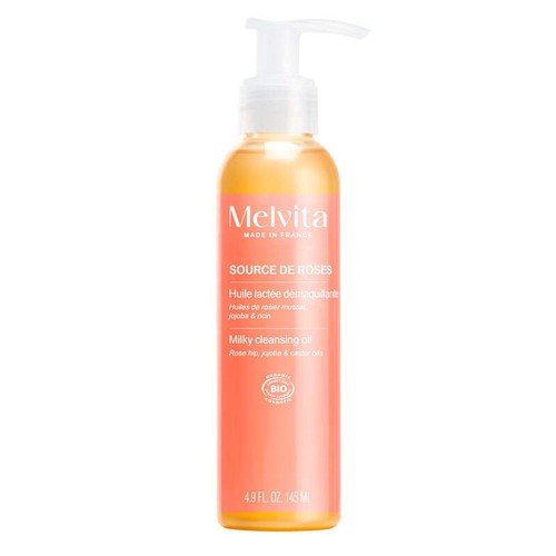 Melvita Source des Roses Huile Lactée Démaquillante Bio 145ml