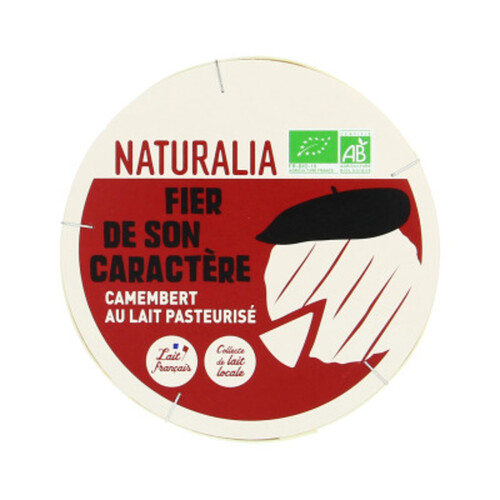 Naturalia Camembert Au Lait Pasteurisé Bio 250G