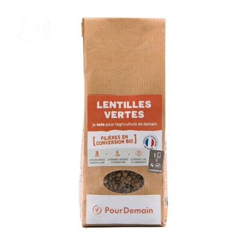 PourDemain Lentilles Vertes 500G