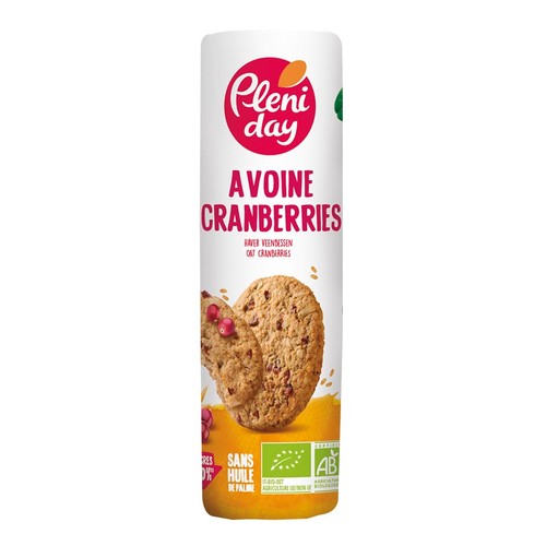 Pleni Day Biscuits Avoine Pommes Cranberries 250g