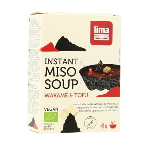 Lima Instant Miso Soup Tofu & Wakamé Bio 4x10g