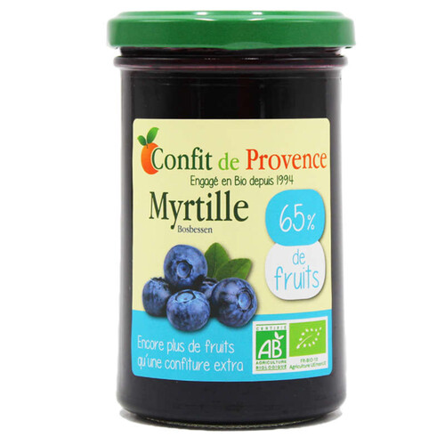 Confit De Provence Spécialité de myrtille Bio 300g