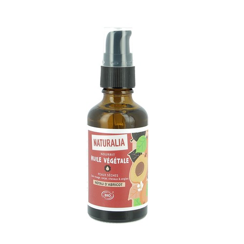 Naturalia Huile végétale Noyau d’abricot Bio Peaux sèches 50ml