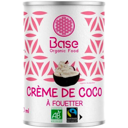 Base Organic Food Crème Coco à Fouetter Bio 400ml