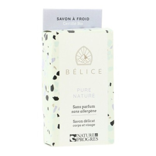 Belice Pure Nature Savon Délicat Sans Parfum & Allergène Corps/Visage 100g