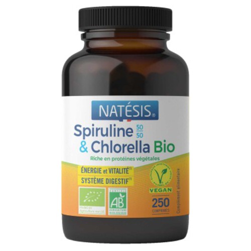Natésis Spiruline & Chlorella 250 Comprimés