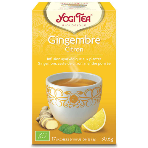 Yogi Tea Yogi Tea Gingembre & Citron - 17 Infusions Bio