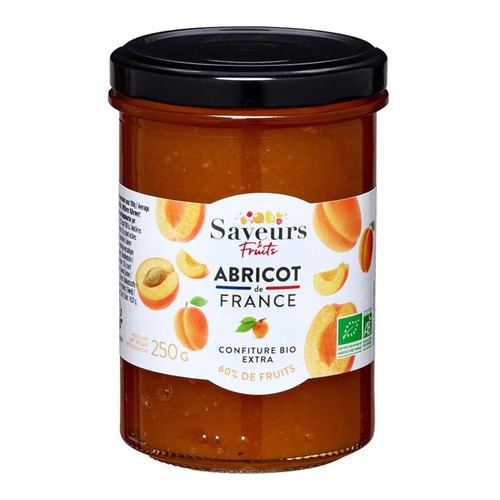Saveurs & Fruits Confiture Abricot de France Bio 250g
