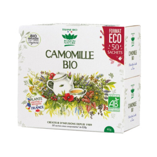 Romon Nature Tisane Bio Camomille *50 Sachets 40g