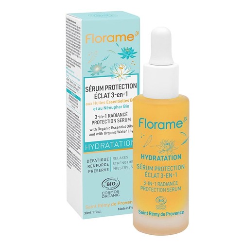 Florame Hydratation Sérum Protection Éclat 3en1 Bio 30ml