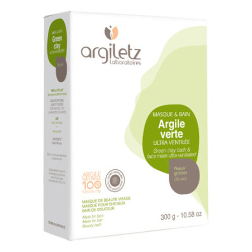 Argiletz Argile Verte Ultra Ventilée Bio 300g
