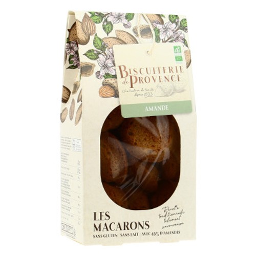 Biscuiterie de Provence Macarons Bio aux amandes 130g