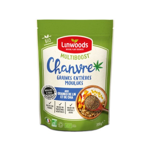 Linwoods Multiboost Graines De Chanvre De Lin & De Chia Bio 200G