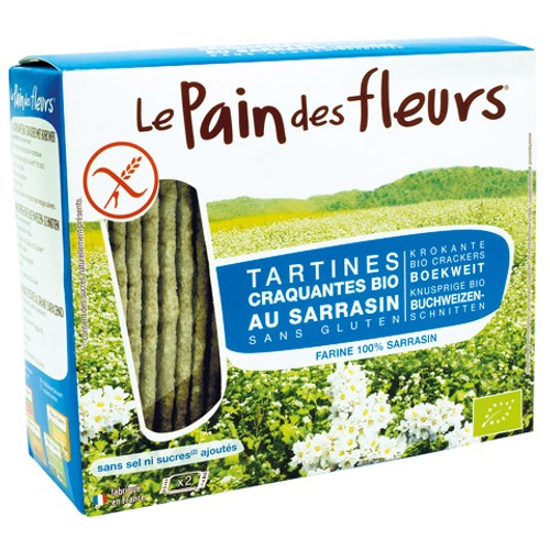 Le Pain Des Fleurs Tartines Craquantes Sarrasin Sans Sel Bio 150g