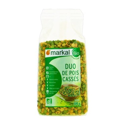 Markal Duo Pois Cassés Vert Jaune Bio 500g