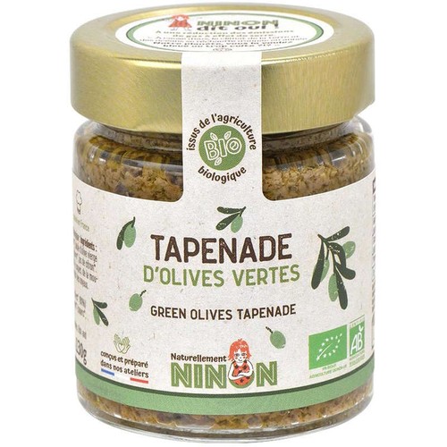 Naturellement Ninon Tapenade d'Olives Vertes 130g