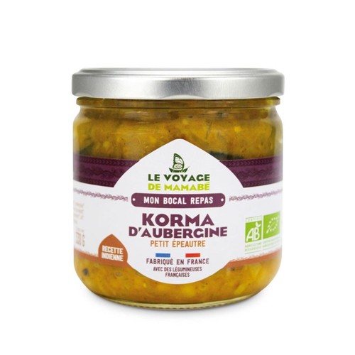 Le Voyage de Mamabé Korma d'Aubergine 330g
